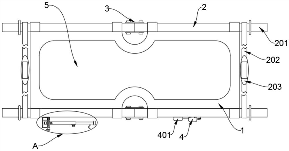 Portable stretcher for obstetrical department