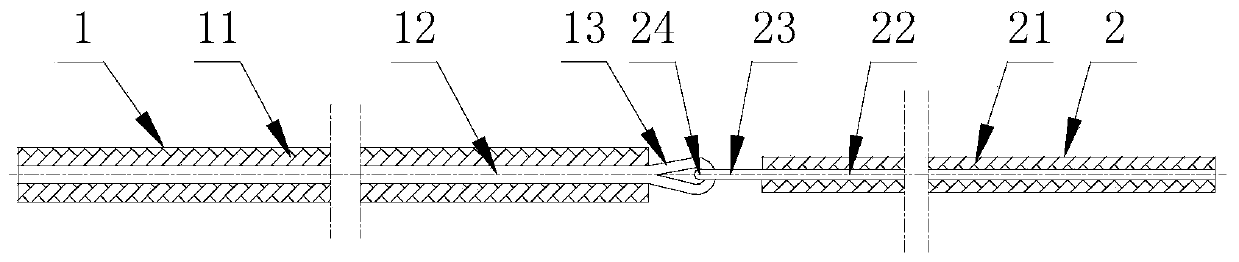 Fixed-point constant-force connection breaking structure suitable for keeping spatial position fixed