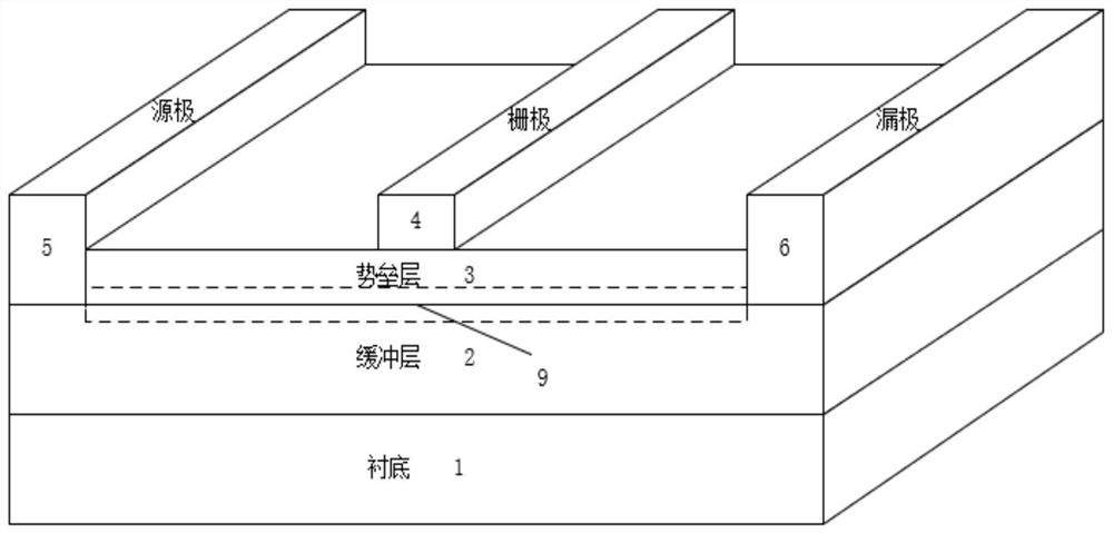 A high voltage p-channel hfet device