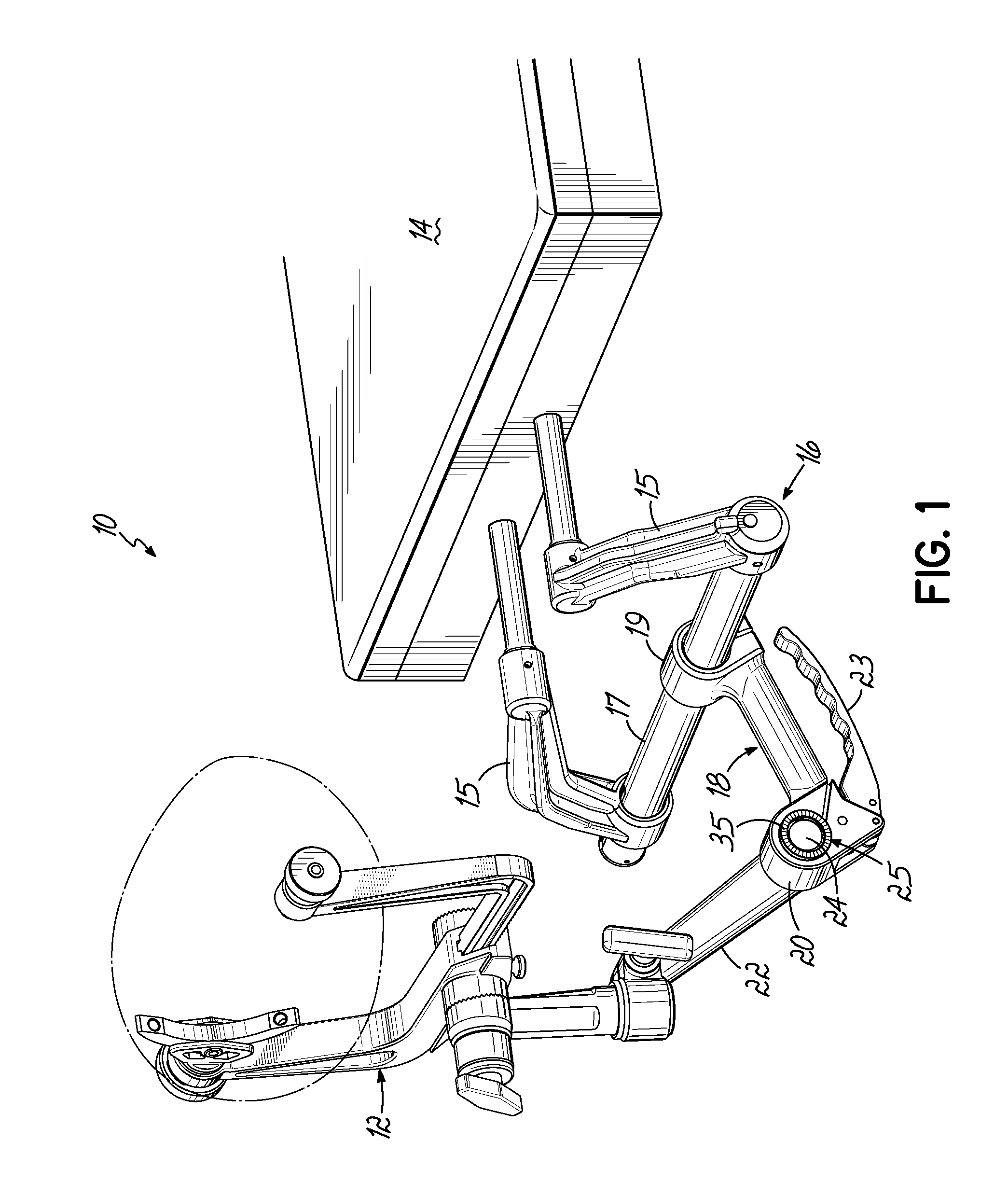 Durable connector for base unit handle of a patient head support system