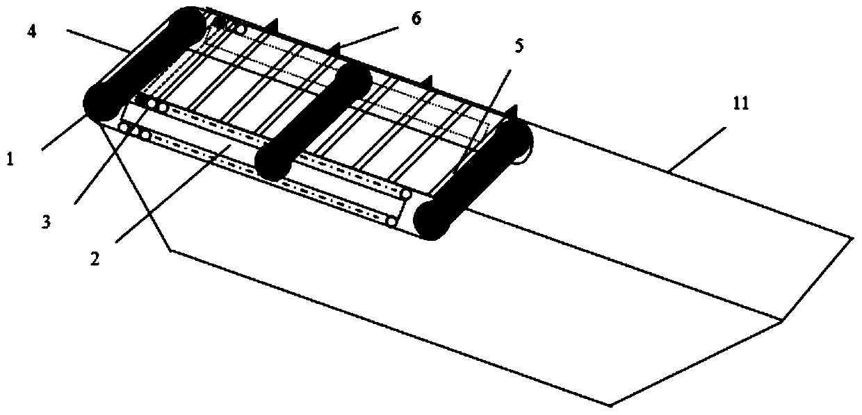 Relatively static airplane lifting device and control method thereof