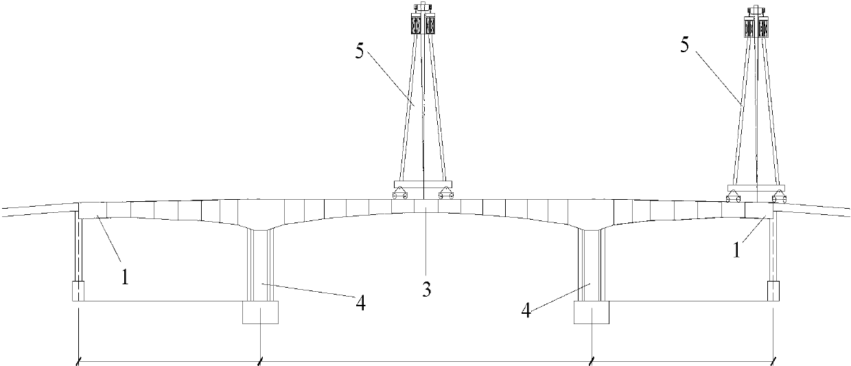 Method for dismantling large-section concrete box girders and hoisting device