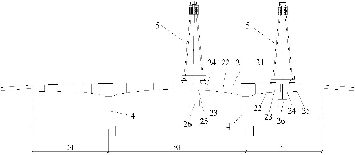 Method for dismantling large-section concrete box girders and hoisting device