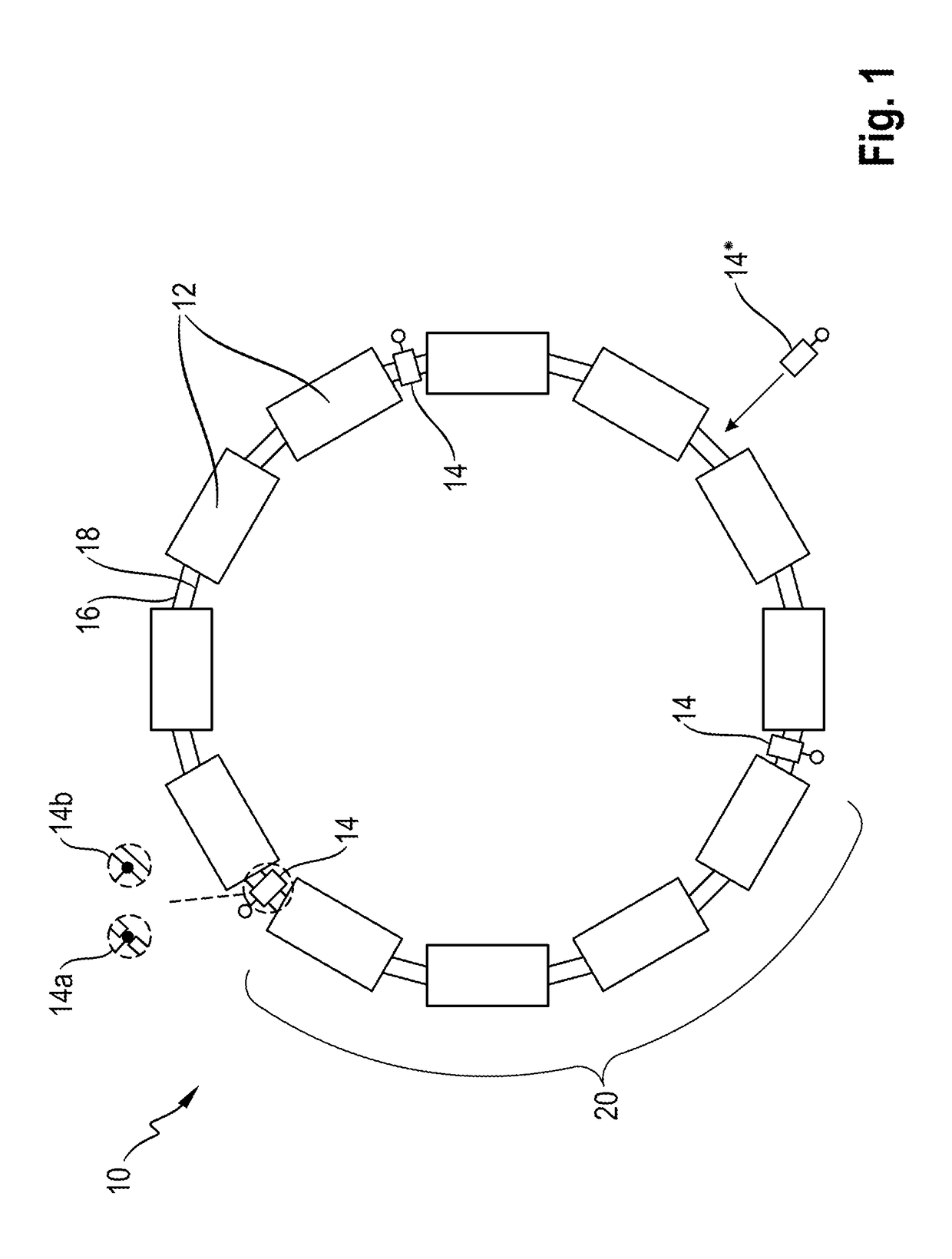 Converter, electrical polyphase system and method