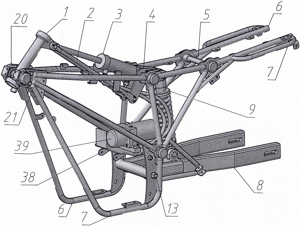 Transformable motorcycle frame