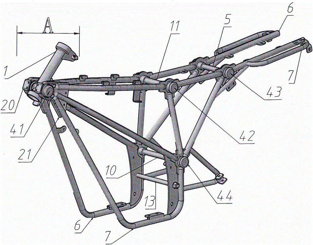 Transformable motorcycle frame