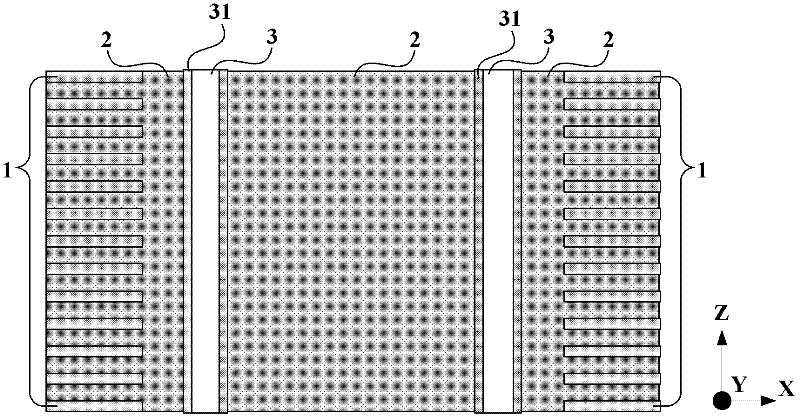 Printed circuit board and method for controlling impedance of through hole structure on same