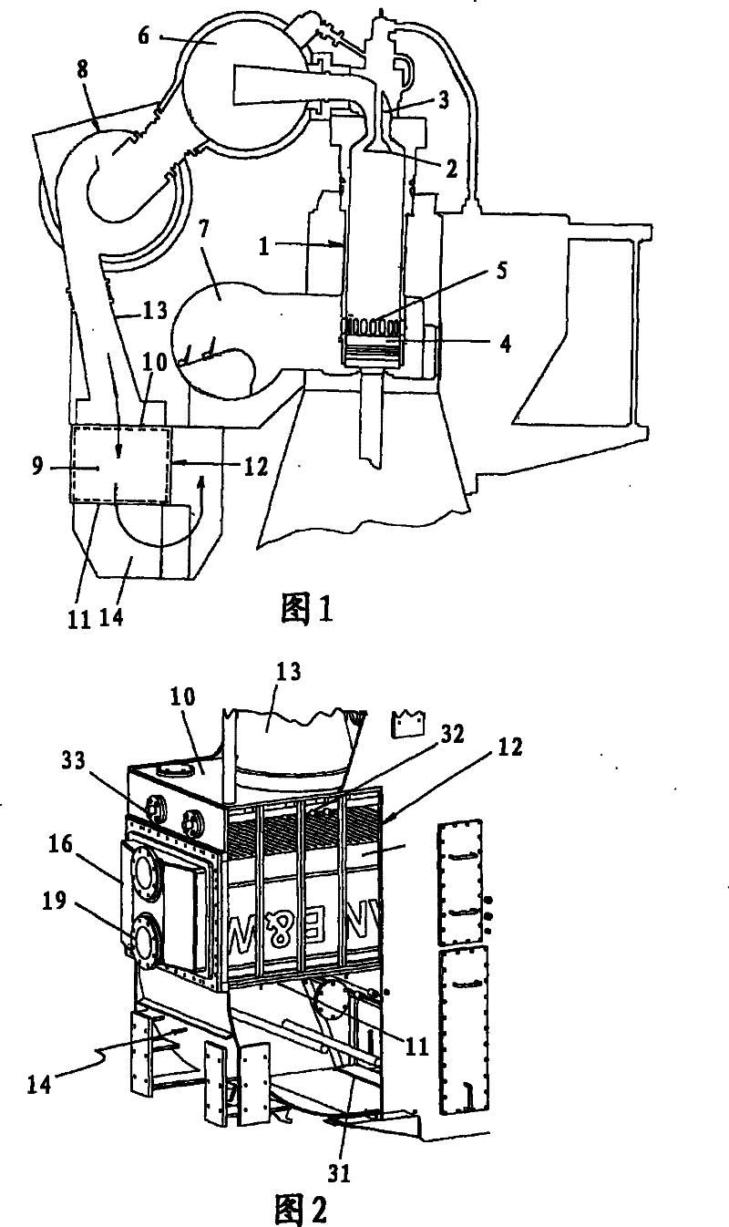 Method for cleaning air cooler as well as device for carrying out the method, and air cooler equipped for the same