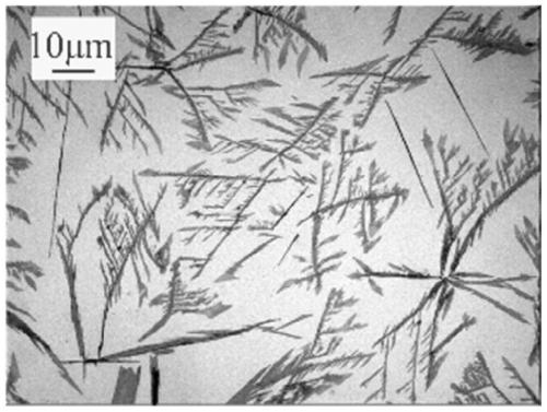 Preparation method of needle-shaped two-dimensional organic-inorganic perovskite (C4H9NH3)2PbI4 micro-nano crystals