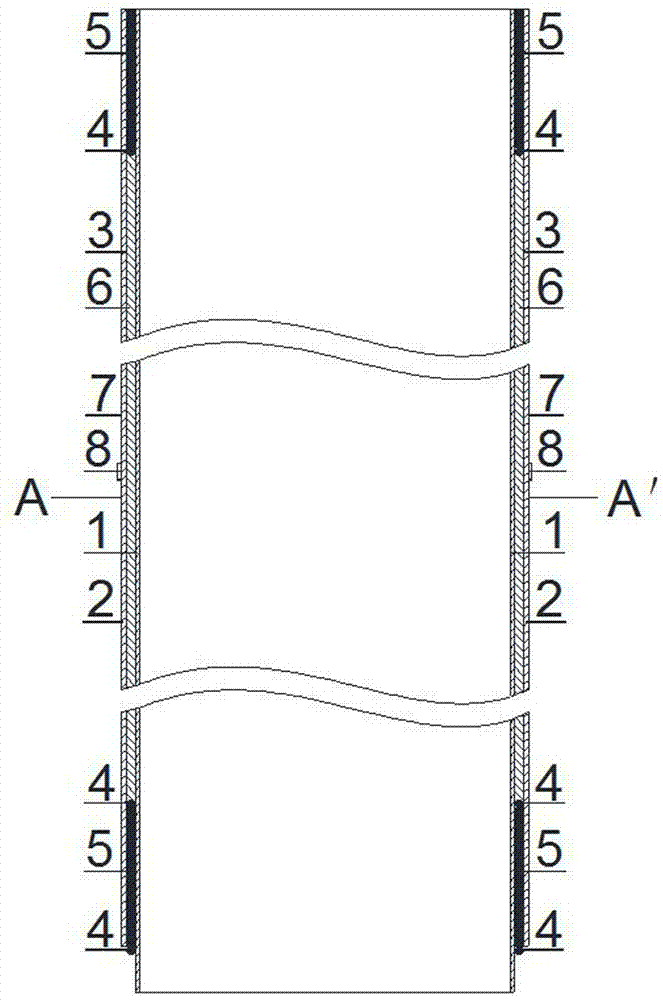 Sleeve for static-load detection of bearing capacity of permanent pile foundation below bottom of foundation pit