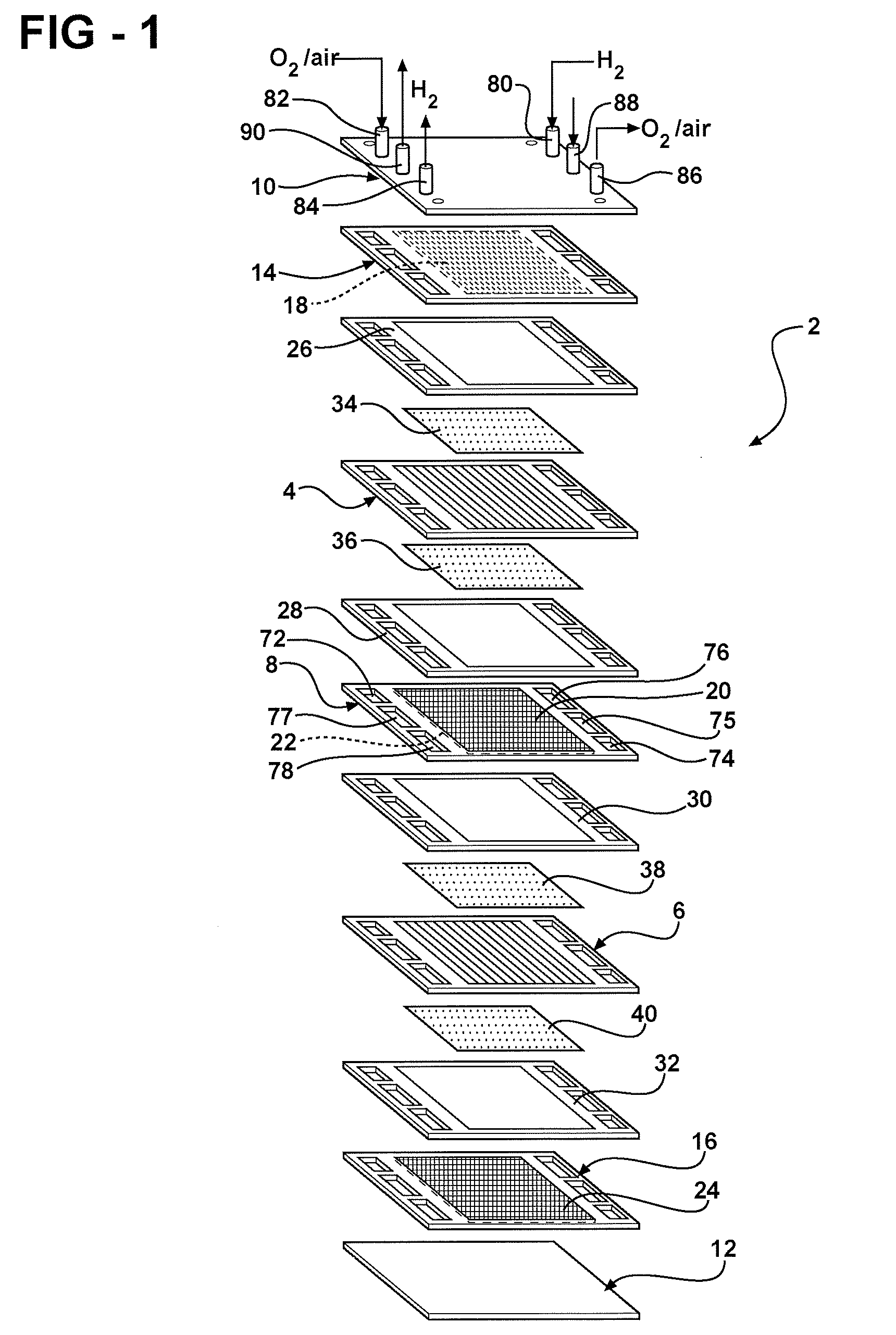 Recovery of inert gas from a fuel cell exhaust stream