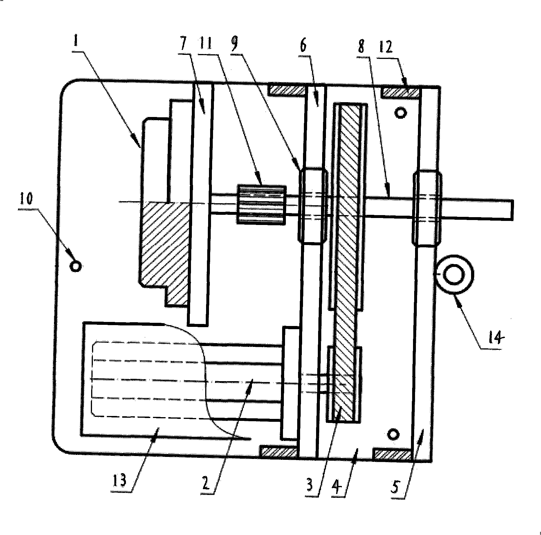 Measuring apparatus and method for transmission accuracy of gear pair