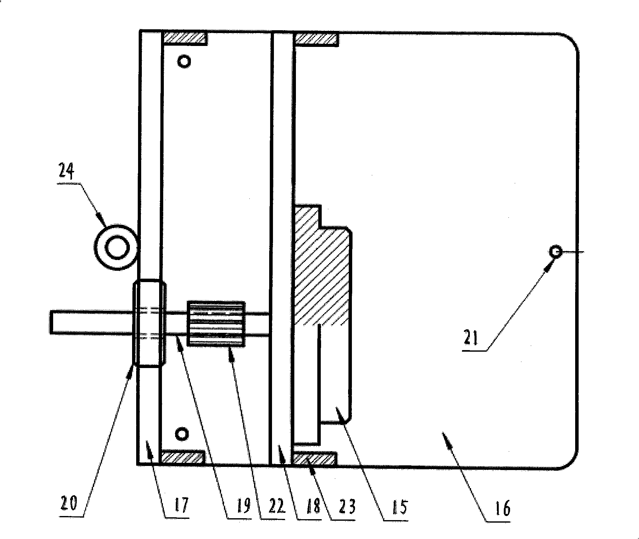 Measuring apparatus and method for transmission accuracy of gear pair