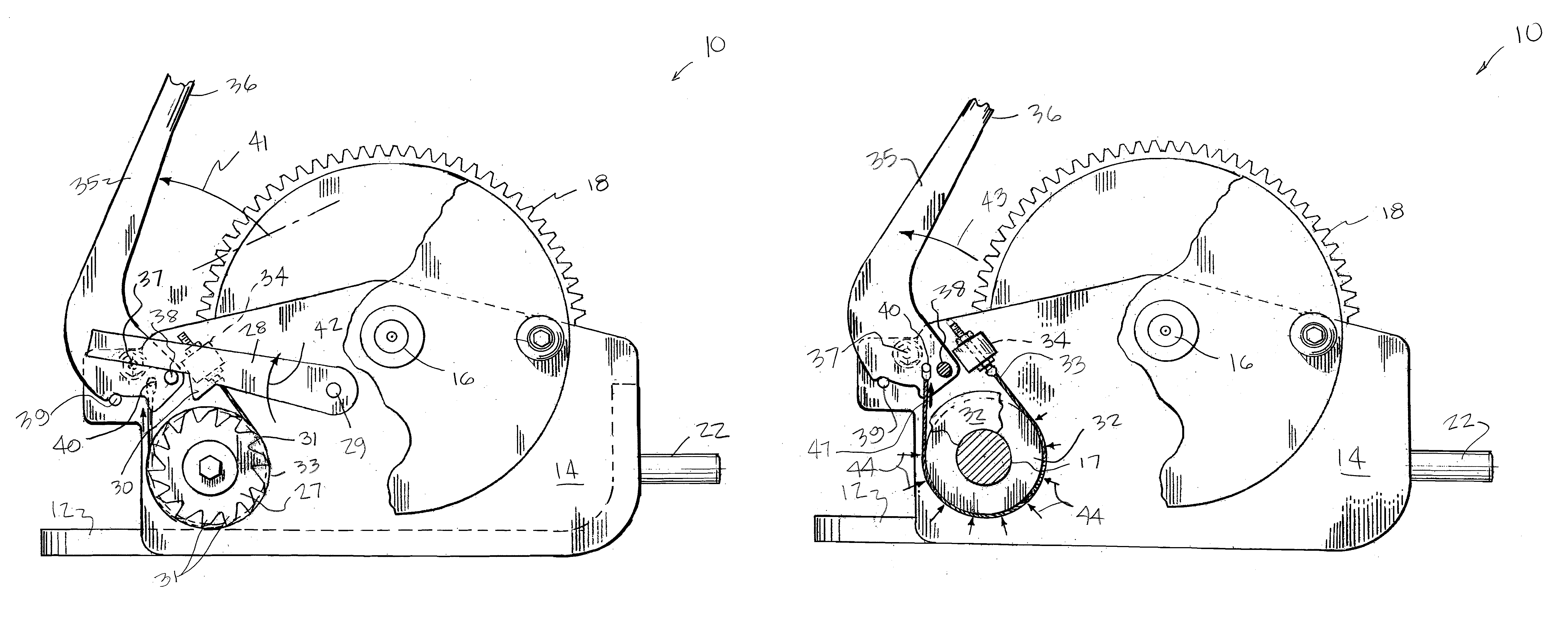 Handle-operated brake/release mechanism for a cable drum winch