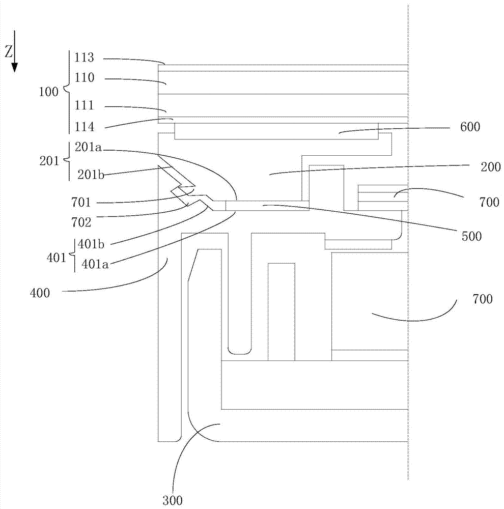 Display device without frame