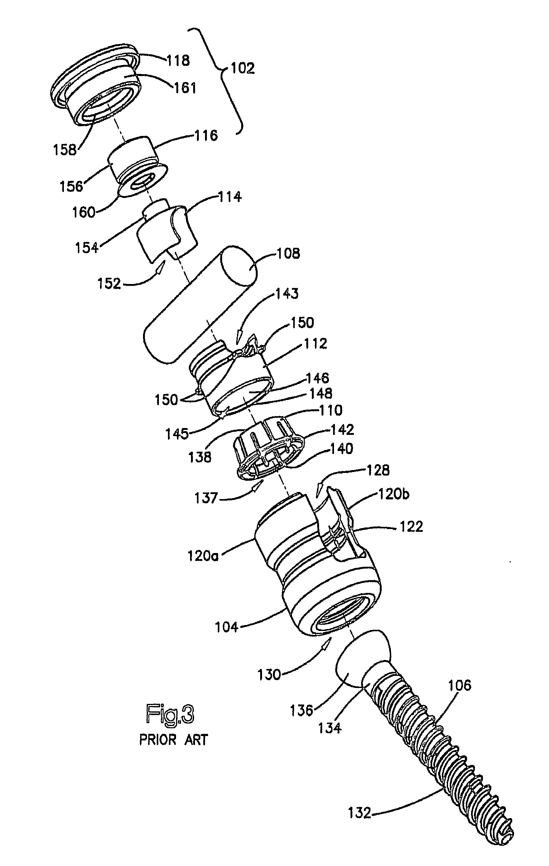 Polyaxial bone anchor with headless pedicle screw