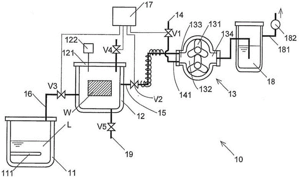 Decompression device and vacuum drying device