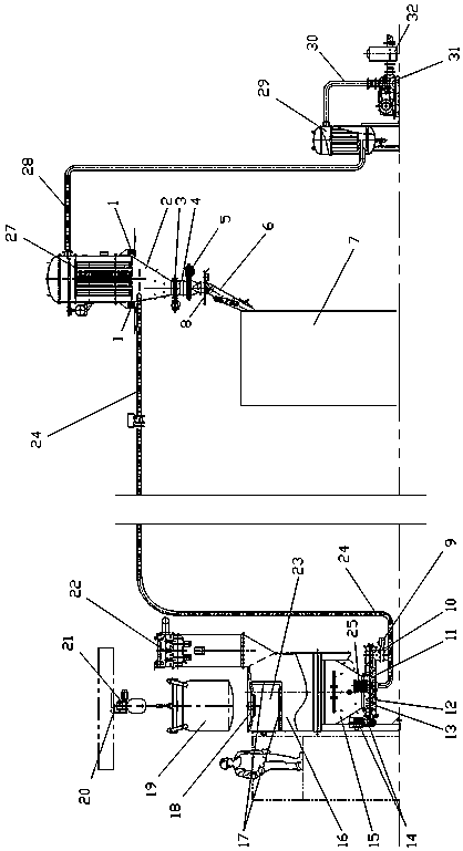 Automatic weighing and batching system for carbon black powder