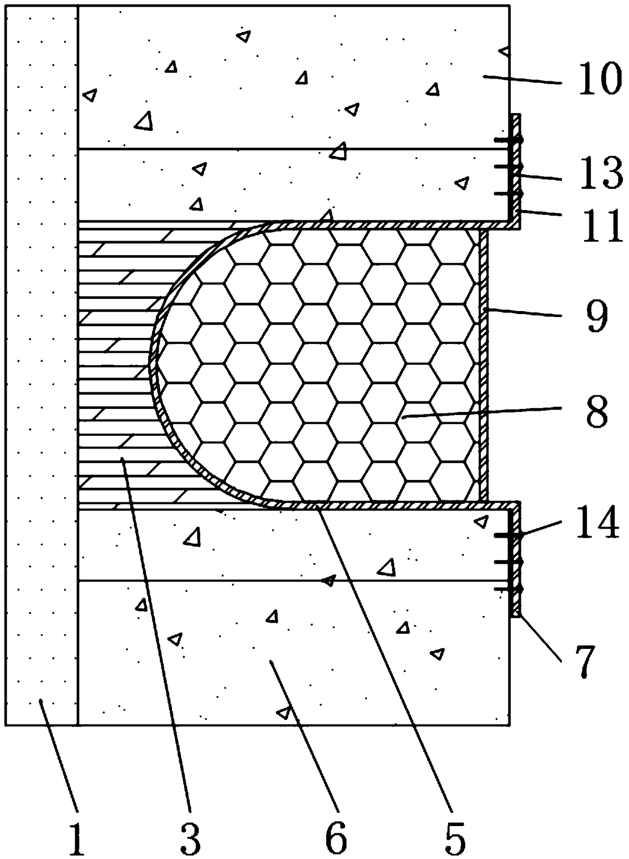 A waterproof well wall shrinkable device and its construction technology