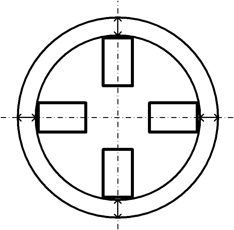 Method for precisely measuring inner diameter of multi-direction shaft hole based on laser triangulation method