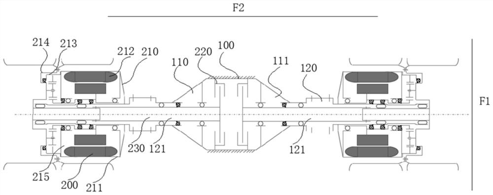 Drive axle device and vehicle