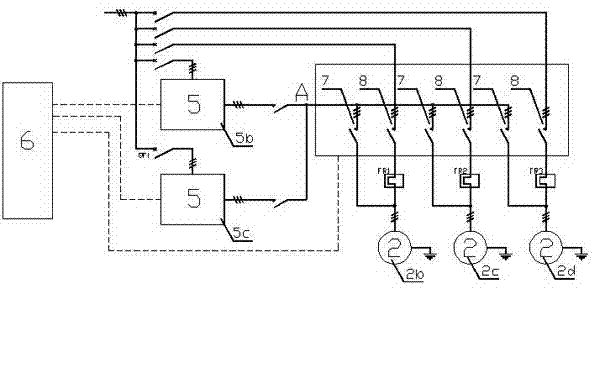 Two-control multi-constant-pressure water supply equipment control system and control method thereof