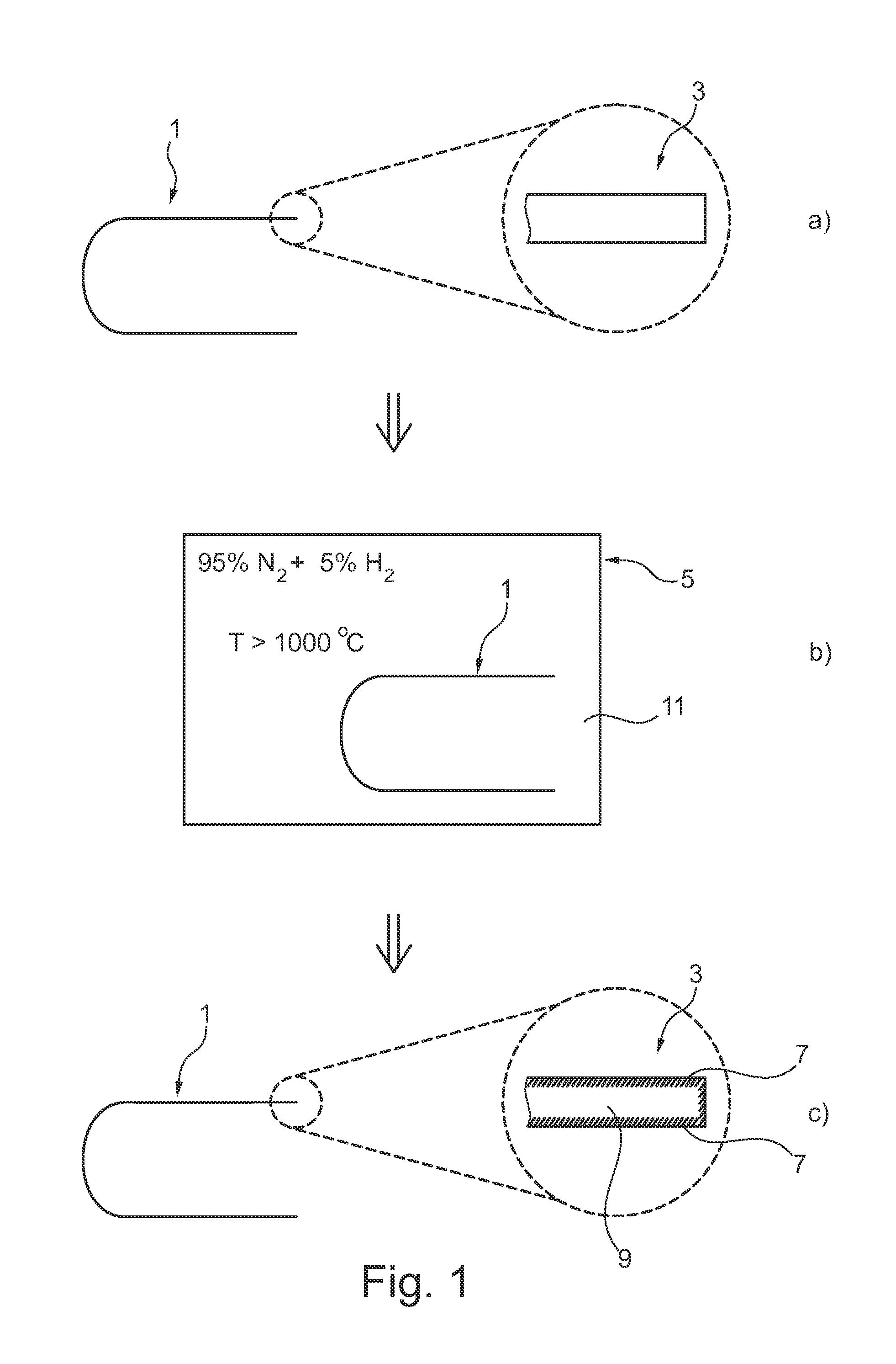 Method of treating a surface layer of a device consisting of alumina and respective device, particularly x-ray tube component