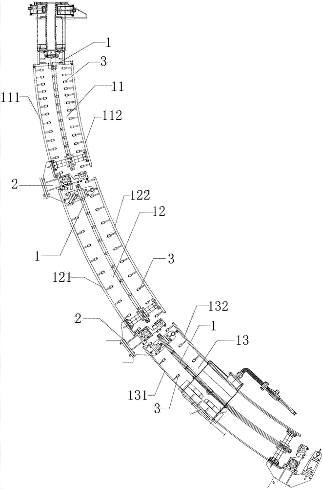 Secondary cooling nozzle of billet continuous casting machine and arrangement method thereof