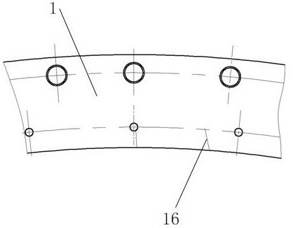 A method for repairing cracks on the mounting edge of a load-bearing frame with inclined supports