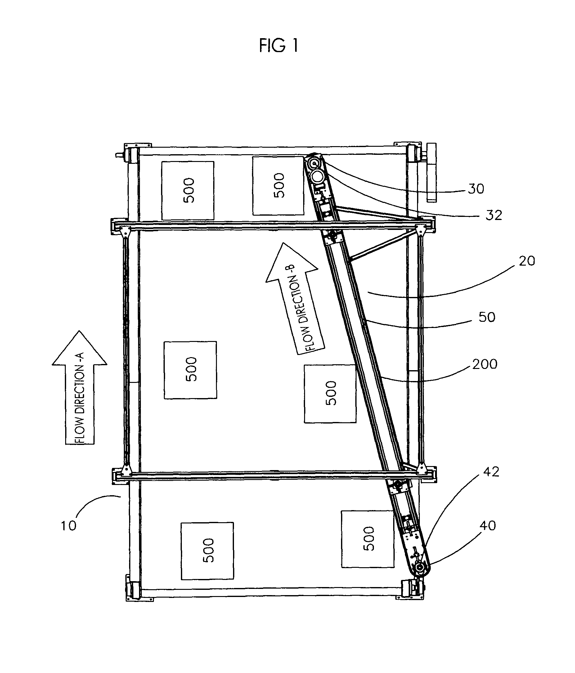 Belt tensioning system for vertical conveyor belt