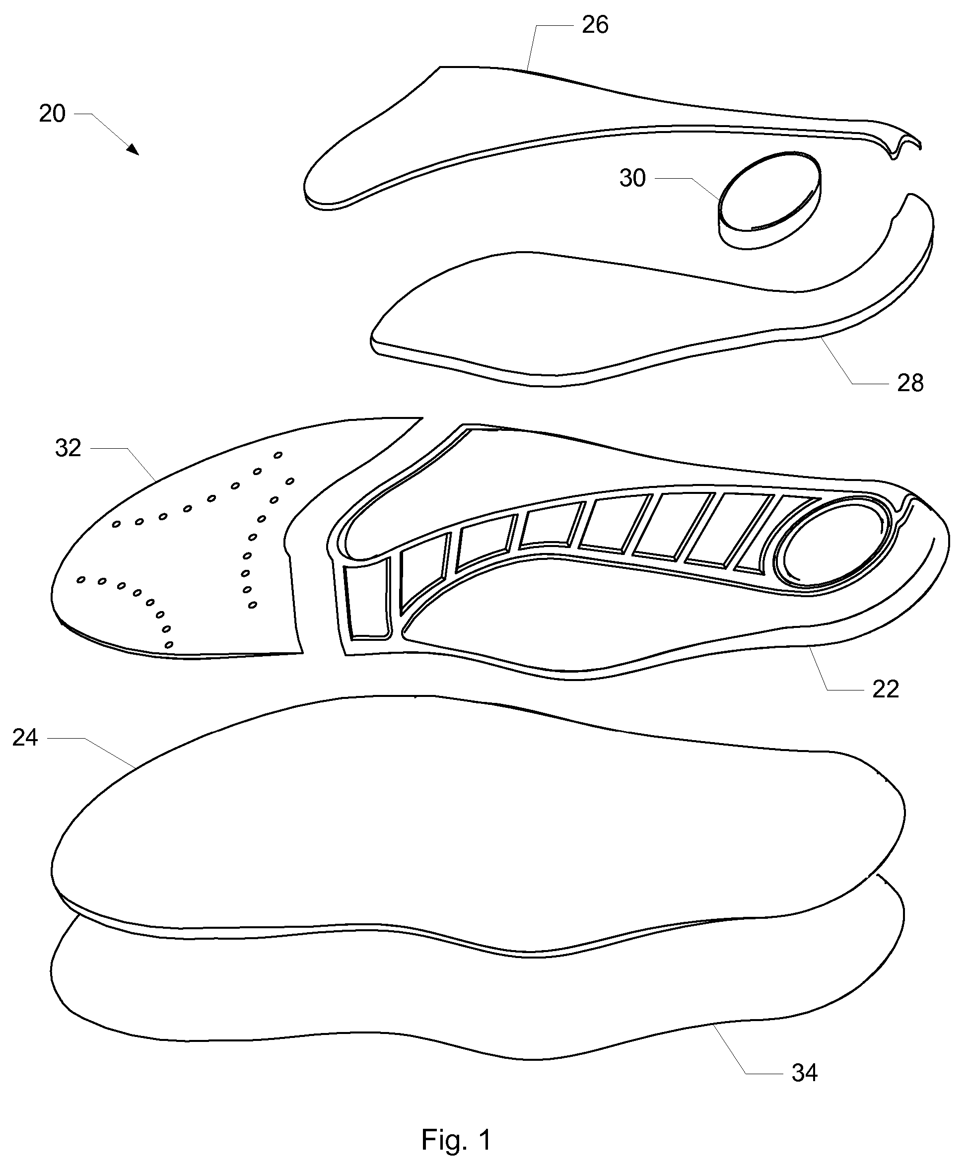 Shoe insole with improved support and motion control