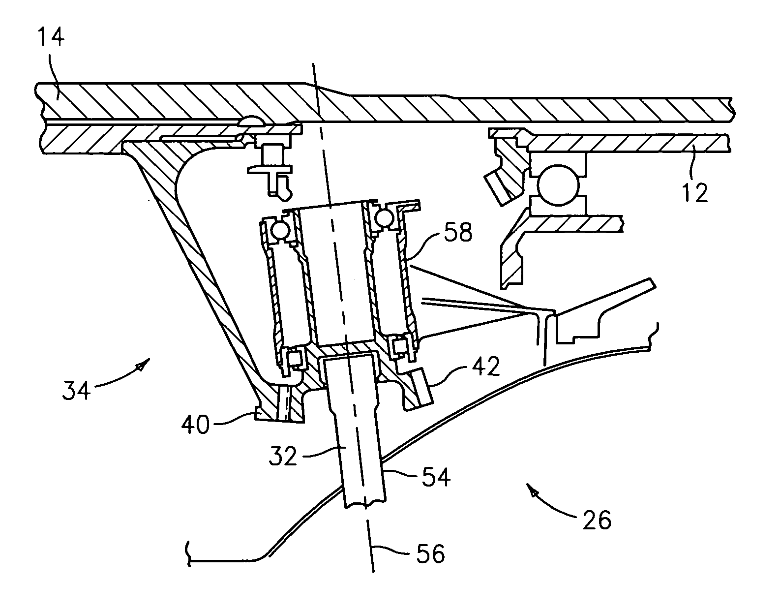 Apparatus for driving an accessory gearbox in a gas turbine engine