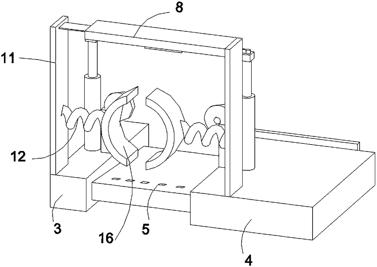 Polishing device used for processing chair legs