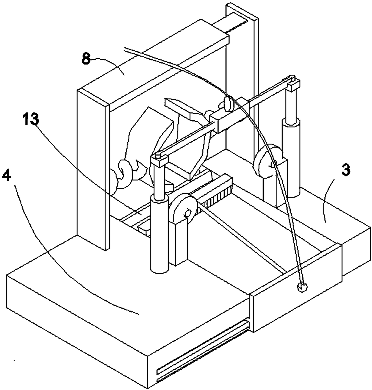 Polishing device used for processing chair legs