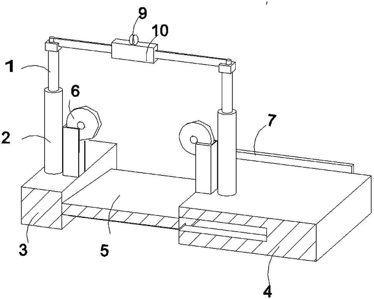 Polishing device used for processing chair legs