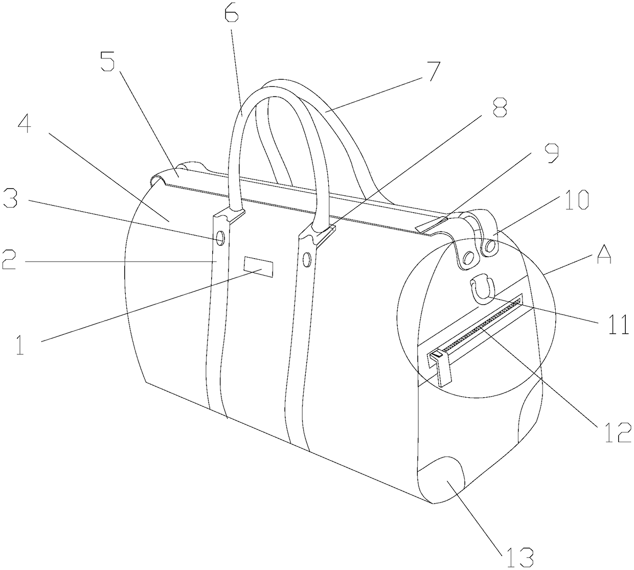 Simple wardrobe which can be turned into travel bag