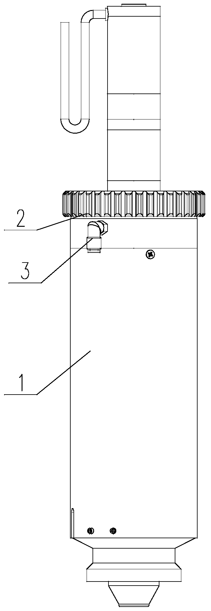 Transparent powder barrel device applied to additive manufacturing