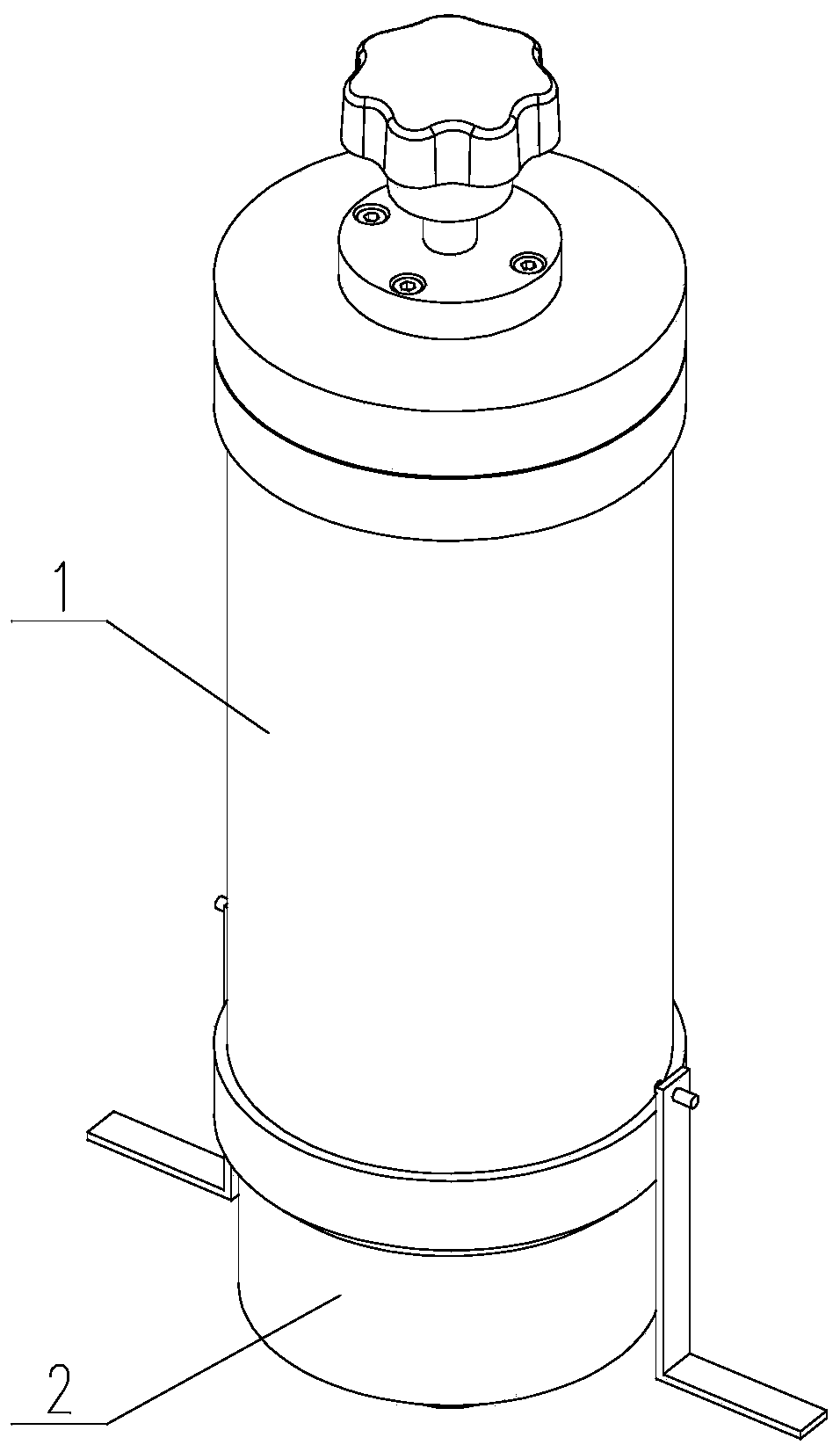 Transparent powder barrel device applied to additive manufacturing