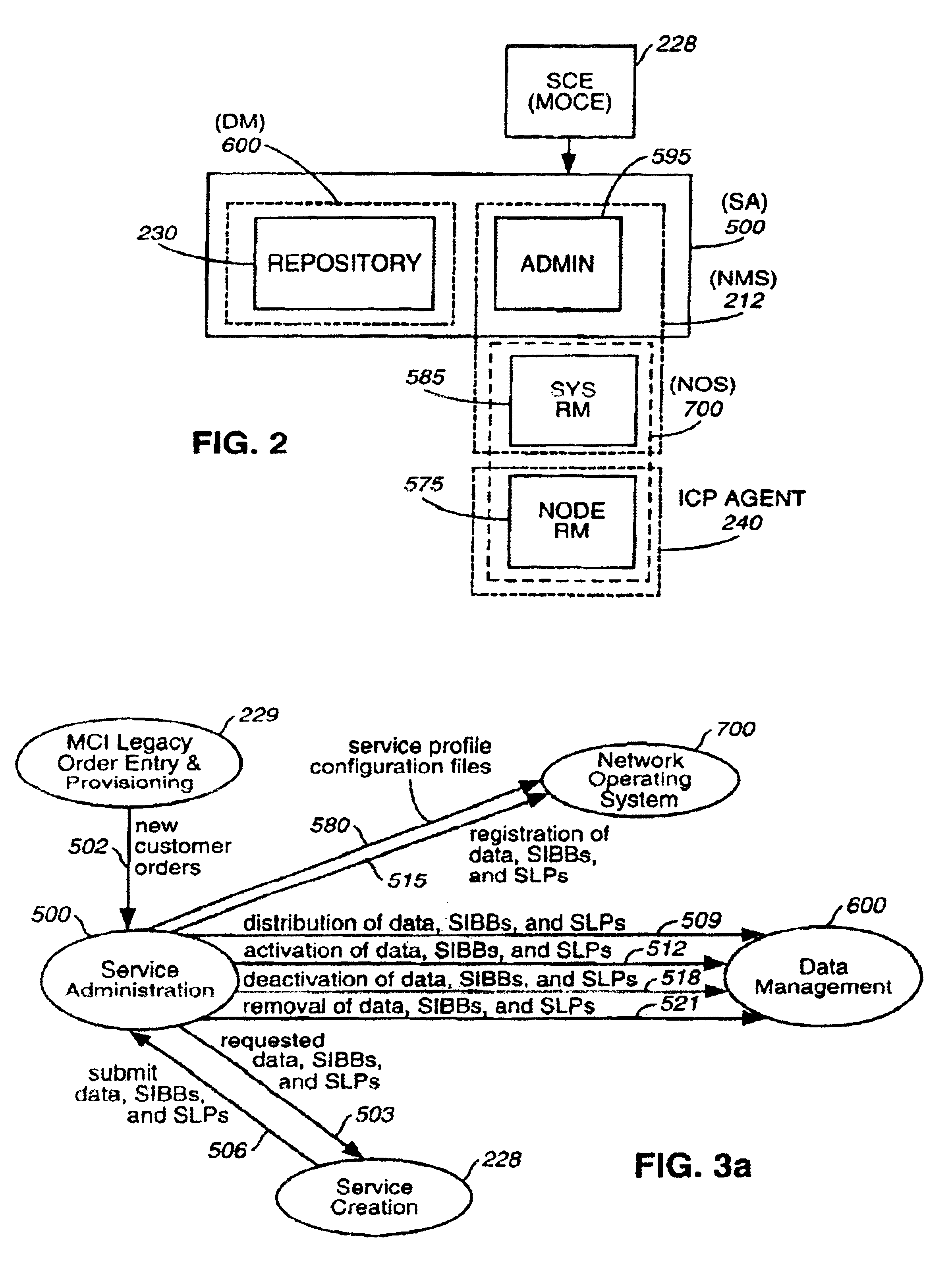 Method and apparatus for deploying service modules among service nodes distributed in an intelligent network