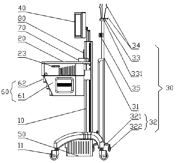 A mobile medical vehicle capable of monitoring infusion conditions