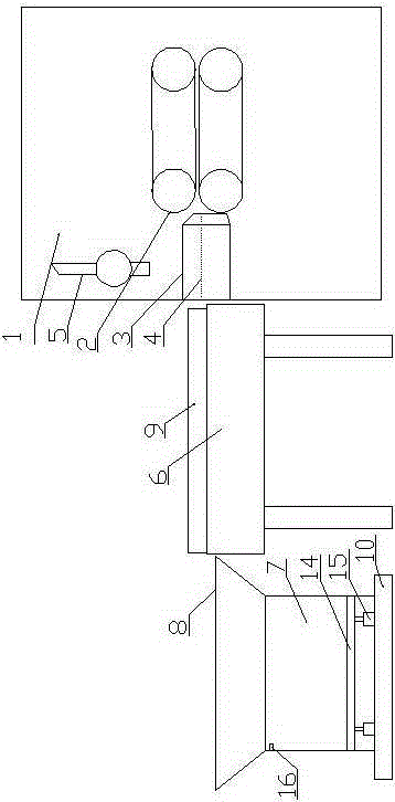 Wire cutting-off and collecting device