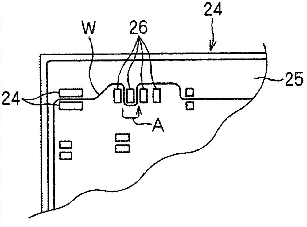 Electric wire laying head device, and electric wire laying apparatus