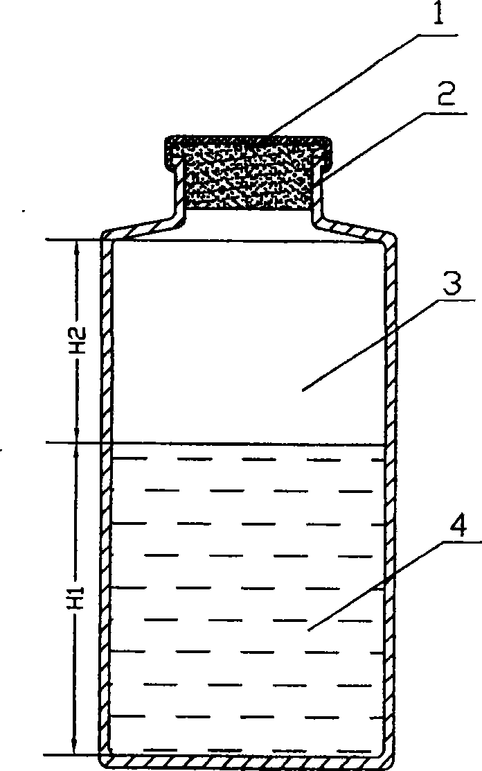 Sulfate-reducing bacteria testing fluid and testing bottle