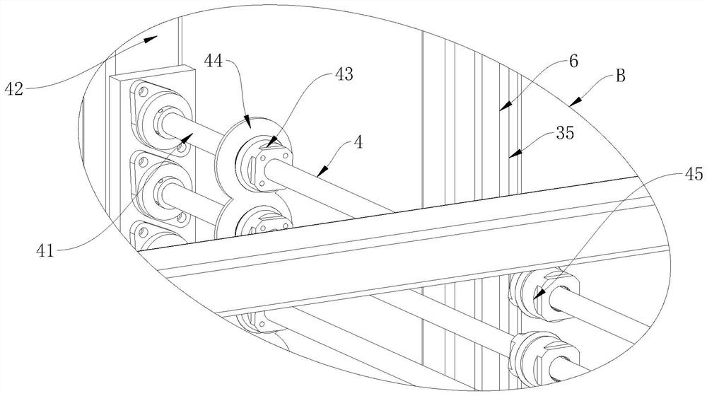 Online material receiving machine for large-size cover plates