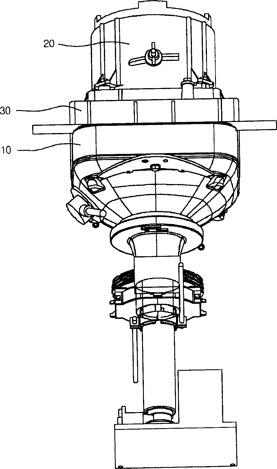 Coolant heating structure using infrared ray heating for image display