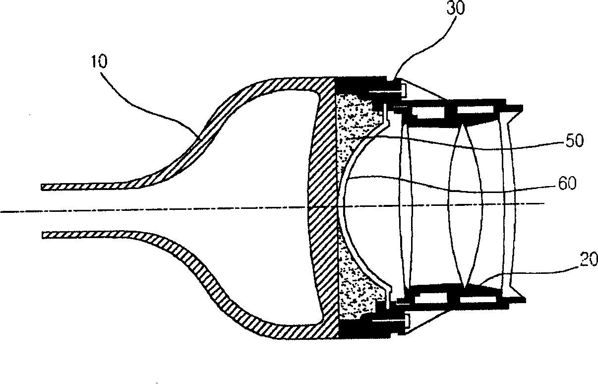 Coolant heating structure using infrared ray heating for image display