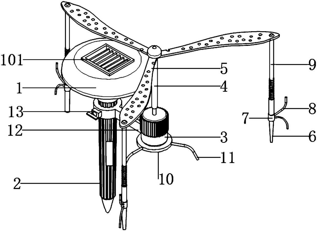 Ultrasonic wave rat control device for agriculture and forestry