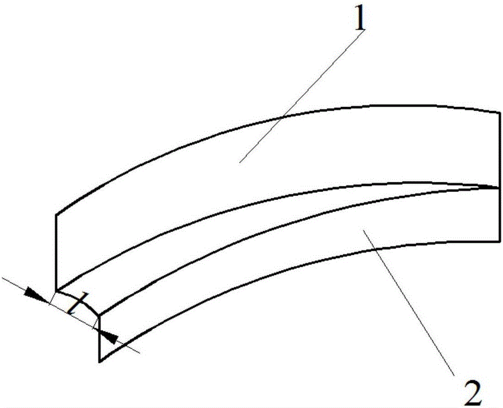 Design method for folded-edge blade structure of inlet end of impeller of middle and high specific rotation speed centrifugal pump