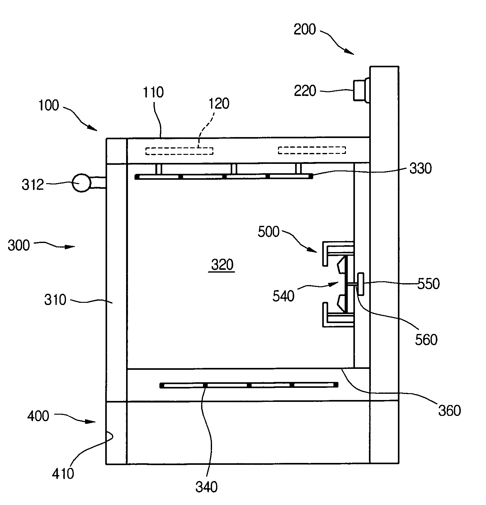 Convection part for electric oven range