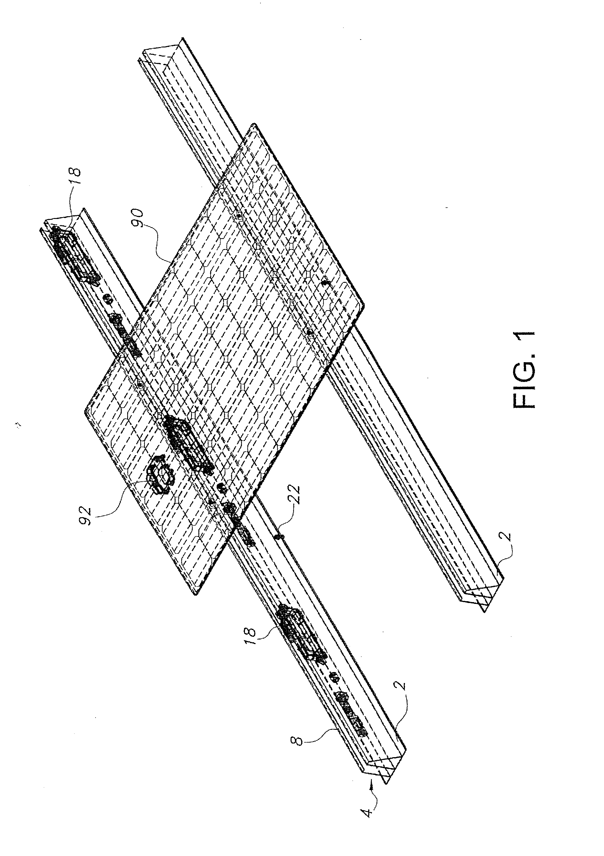 Photovoltaic panel mounting rail with integrated electronics